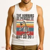 The Horrors Persist But So Do I Strength Resilience Tank Top thumb 3