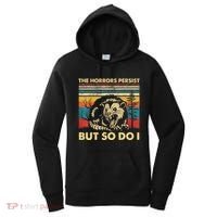The Horrors Persist But So Do I Angry Opossum Possum Women's Hoodie thumb 0
