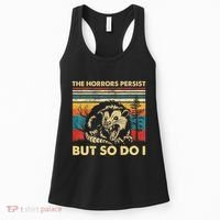 The Horrors Persist But So Do I Angry Opossum Possum Women's Tank Top thumb 0