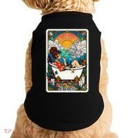 The High Priest.Ess Retro Cannabis Stoner Weed Tarot Card Doggie Tank thumb 0