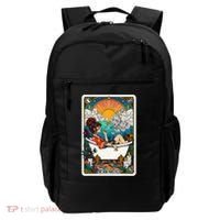 The High Priest.Ess Retro Cannabis Stoner Weed Tarot Card Backpack thumb 0