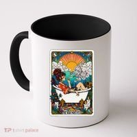 The High Priest.Ess Retro Cannabis Stoner Weed Tarot Card Coffee Mug thumb 0