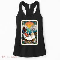 The High Priest.Ess Retro Cannabis Stoner Weed Tarot Card Women's Tank Top thumb 0