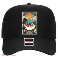 The High Priest.Ess Retro Cannabis Stoner Weed Tarot Card Hat thumb 0