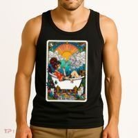 The High Priest.Ess Retro Cannabis Stoner Weed Tarot Card Tank Top thumb 3