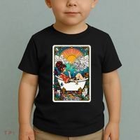 The High Priest.Ess Retro Cannabis Stoner Weed Tarot Card Toddler T-Shirt thumb 2