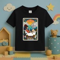The High Priest.Ess Retro Cannabis Stoner Weed Tarot Card Toddler T-Shirt thumb 3