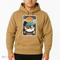 The High Priest.Ess Retro Cannabis Stoner Weed Tarot Card Hoodie thumb 2