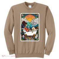 The High Priest.Ess Retro Cannabis Stoner Weed Tarot Card Sweatshirt thumb 0