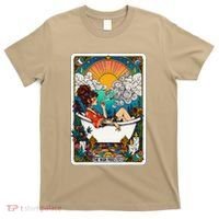 The High Priest.Ess Retro Cannabis Stoner Weed Tarot Card T-Shirt thumb 0