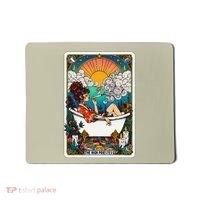 The High Priest.Ess Retro Cannabis Stoner Weed Tarot Card Mousepad thumb 0