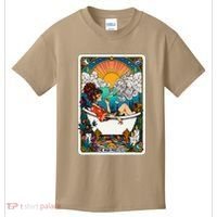 The High Priest.Ess Retro Cannabis Stoner Weed Tarot Card Kids T-Shirt thumb 0