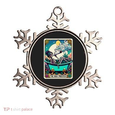 The High Priest.Ess Retro Skeleton Marijuana Weed Tarot Card Ornament