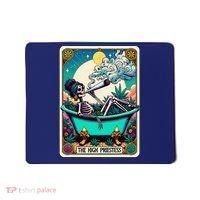 The High Priest.Ess Retro Skeleton Marijuana Weed Tarot Card Mousepad thumb 0