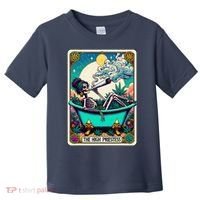The High Priest.Ess Retro Skeleton Marijuana Weed Tarot Card Toddler T-Shirt thumb 0