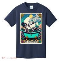 The High Priest.Ess Retro Skeleton Marijuana Weed Tarot Card Kids T-Shirt thumb 0