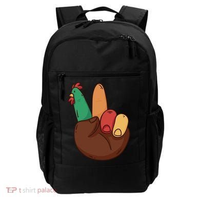 Turkey Hand Peace Sign Holiday Backpack