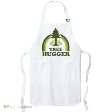 Tree Hugger Retro Vintage Environmental Nature Lover Apron