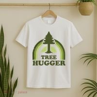 Tree Hugger Retro Vintage Environmental Nature Lover T-Shirt thumb 2