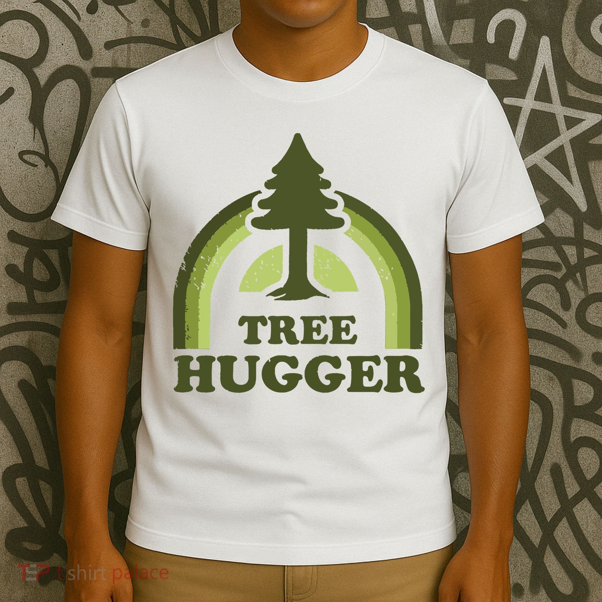 Tree Hugger Retro Vintage Environmental Nature Lover T-Shirt