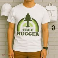 Tree Hugger Retro Vintage Environmental Nature Lover T-Shirt thumb 6