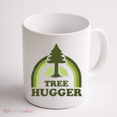 Tree Hugger Retro Vintage Environmental Nature Lover Coffee Mug back