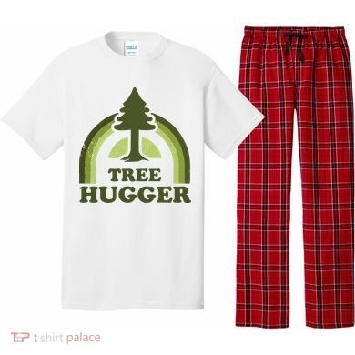 Tree Hugger Retro Vintage Environmental Nature Lover Pajama Set
