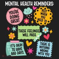 Tal Health Reminders Tal Health Awareness Month Gift Beanie thumb 2