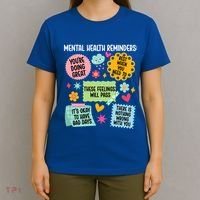 Tal Health Reminders Tal Health Awareness Month Gift T-Shirt thumb 4