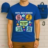 Tal Health Reminders Tal Health Awareness Month Gift T-Shirt thumb 6