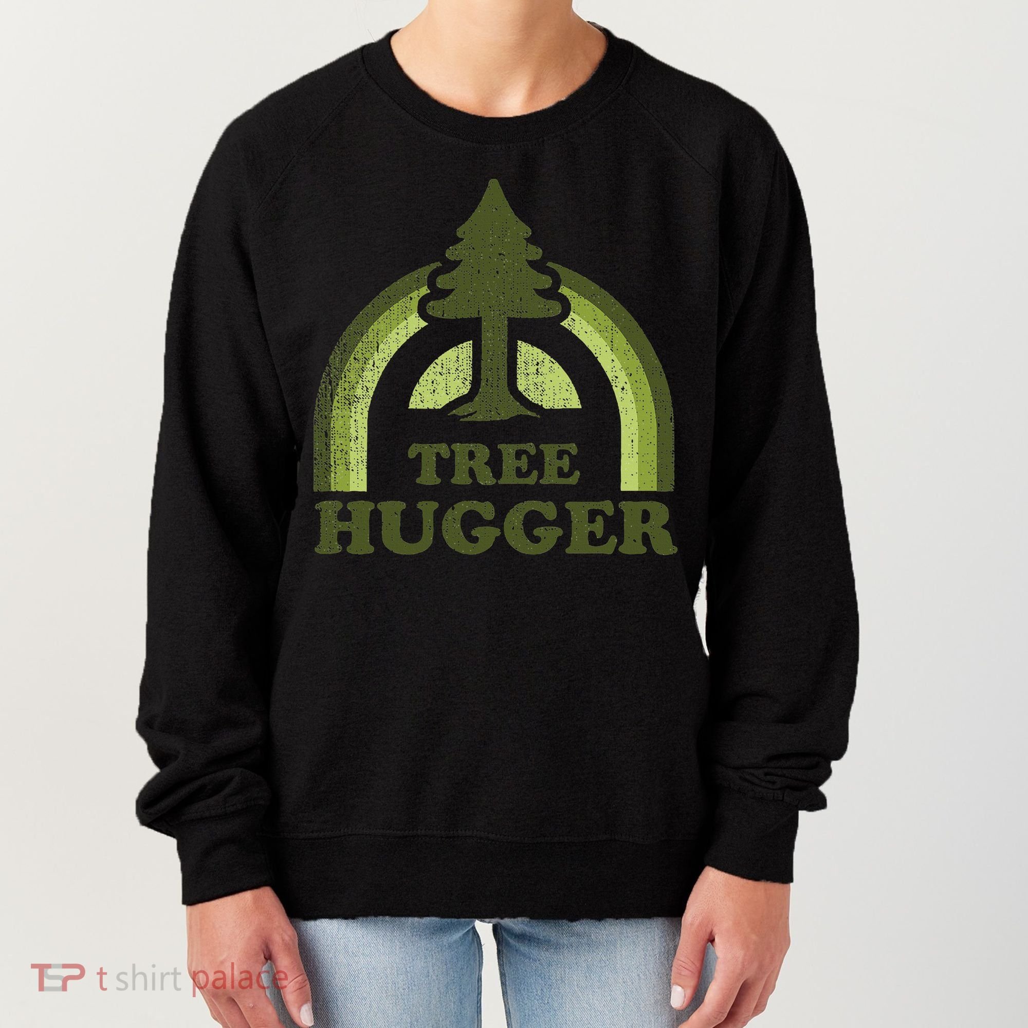 Tree Hugger Retro Environmental Nature Lover Women's Sweatshirt