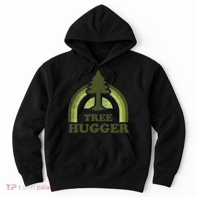 Tree Hugger Retro Environmental Nature Lover Hoodie