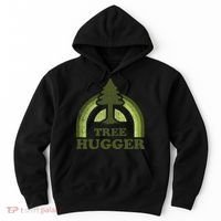 Tree Hugger Retro Environmental Nature Lover Hoodie thumb 0