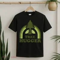 Tree Hugger Retro Environmental Nature Lover T-Shirt thumb 2