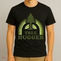 Tree Hugger Retro Environmental Nature Lover T-Shirt thumb 3