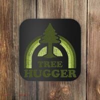 Tree Hugger Retro Environmental Nature Lover Coaster thumb 0