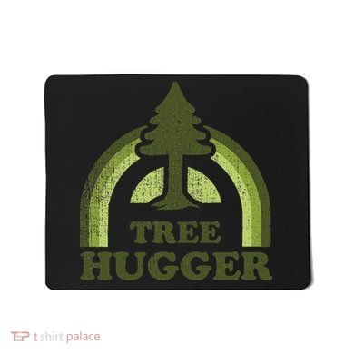 Tree Hugger Retro Environmental Nature Lover Mousepad