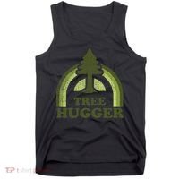 Tree Hugger Retro Environmental Nature Lover Tank Top thumb 0