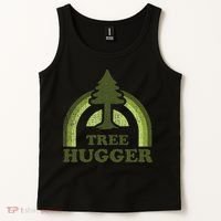 Tree Hugger Retro Environmental Nature Lover Tank Top thumb 2