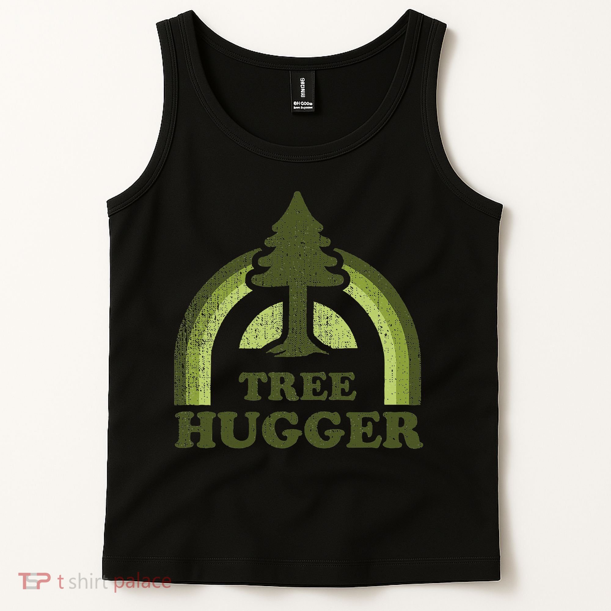 Tree Hugger Retro Environmental Nature Lover Tank Top