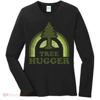 Tree Hugger Retro Environmental Nature Lover Women's Long Sleeve Shirt thumb 0