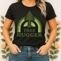 Tree Hugger Retro Environmental Nature Lover Women's T-Shirt thumb 2
