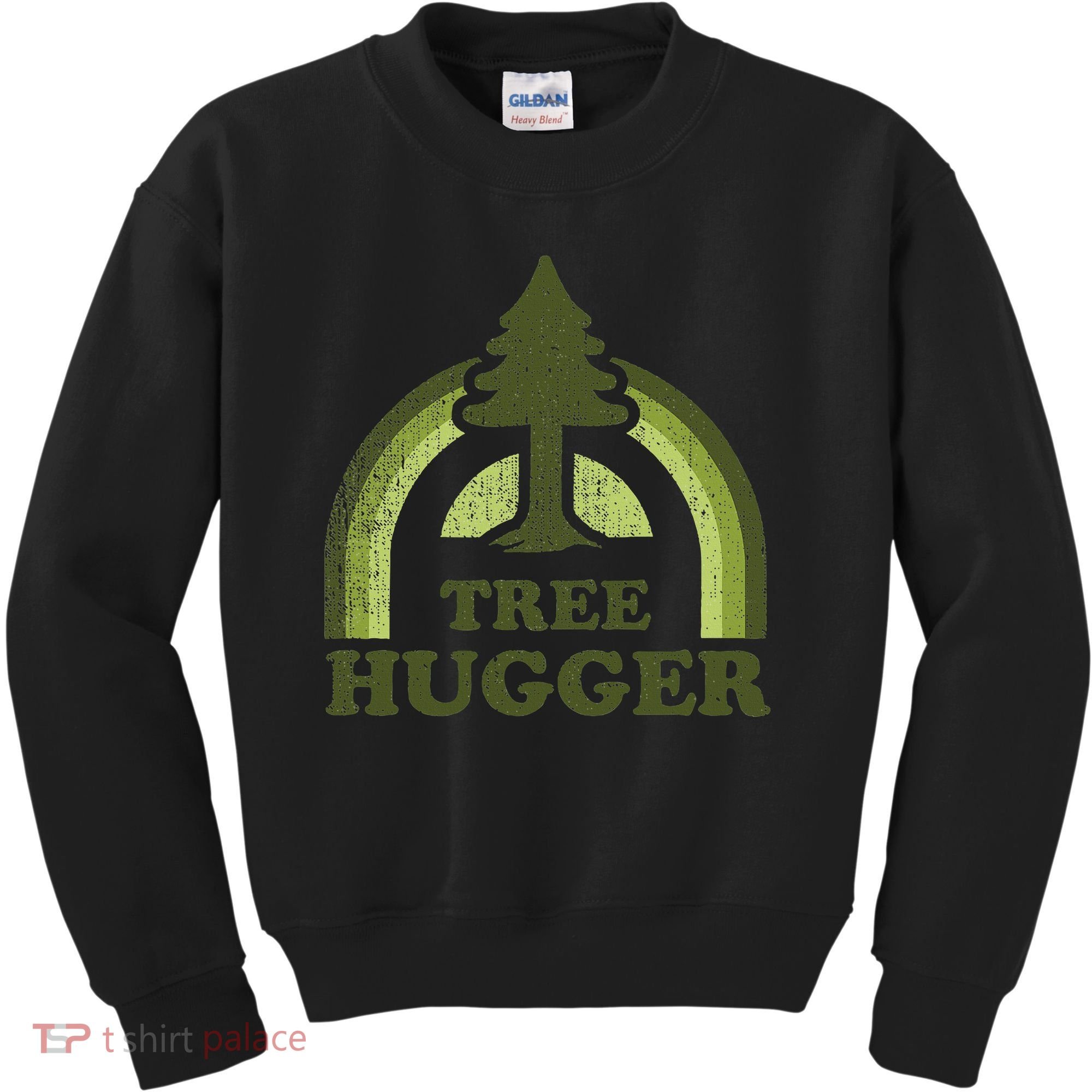 Tree Hugger Retro Environmental Nature Lover Kids Sweatshirt