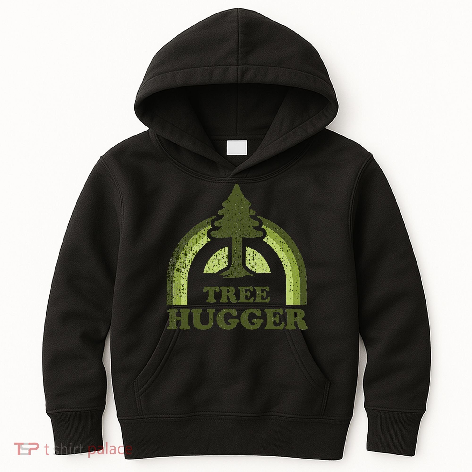 Tree Hugger Retro Environmental Nature Lover Kids Hoodie