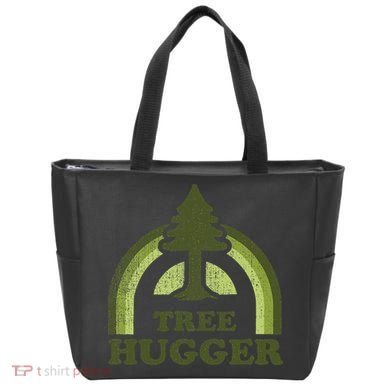 Tree Hugger Retro Environmental Nature Lover Tote Bag