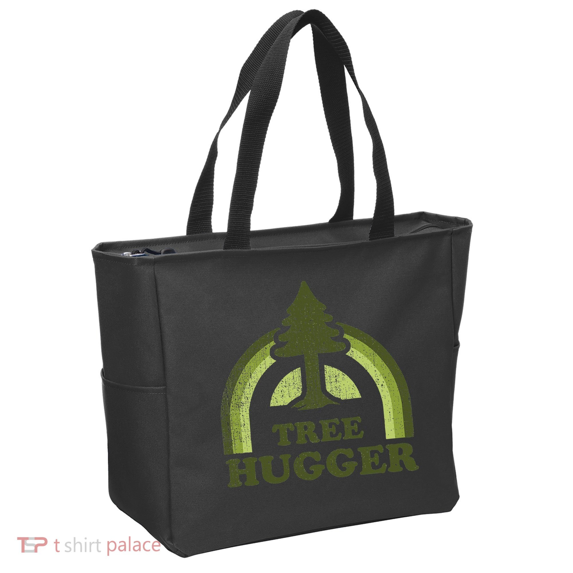 Tree Hugger Retro Environmental Nature Lover Tote Bag