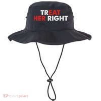 Treat Her Right Funny Eat Her Right Bucket Hat thumb 0