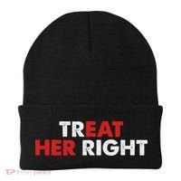 Treat Her Right Funny Eat Her Right Beanie thumb 0
