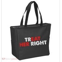 Treat Her Right Funny Eat Her Right Tote Bag thumb 2