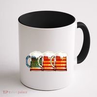 Three American Beer Coffee Mug thumb 1